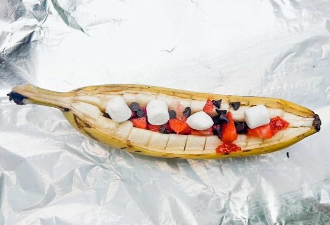Campfire Banana Boats
