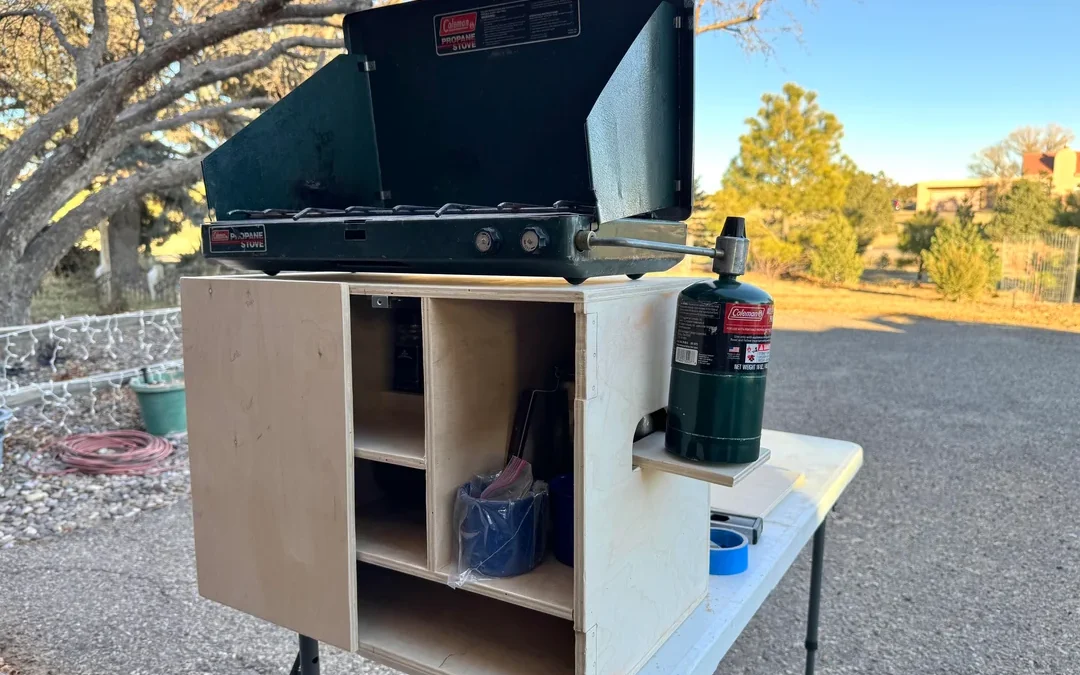 Turn a Cargo Box into a Camp Kitchen Pantry